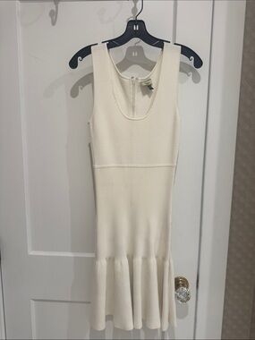Issa London off white  Ribbed Tank Dress size US 10